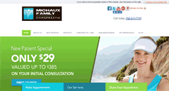 Desktop Screenshot of michauxfamilychiropractic.com