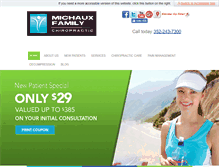 Tablet Screenshot of michauxfamilychiropractic.com